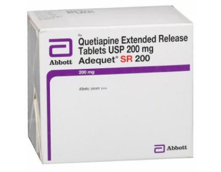 Quetiapine SR 200 mg. 60 tablets