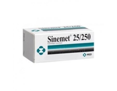 Sinemet 25 mg. 250 mg. 98 tablets