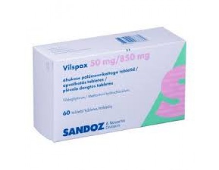 Vilspox 50 mg. / 850 mg. 30 tablets