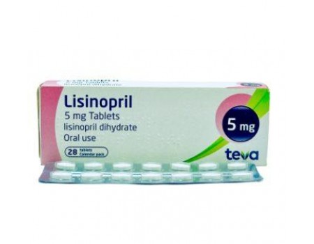 Lisinopril 5 mg. 30 tablets