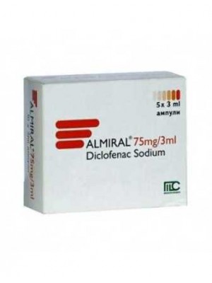 Almiral 75 mg. 3 ml. 5 ampules
