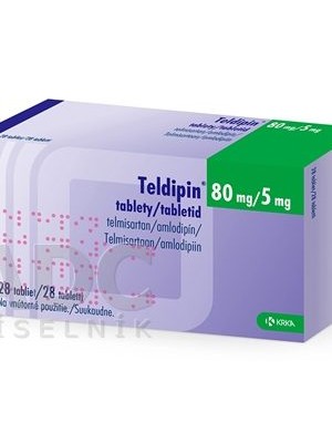 Teldipin 80 mg. / 5 mg. 28 tablets