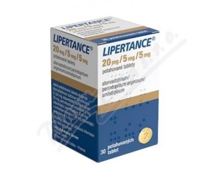 Lipertance 20 mg. / 5 mg. / 5 mg. 30 tablets