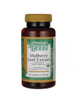 Mullbery Leaf Extract 500 mg. 60 capsules