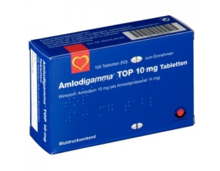 Amlodigamma 10 mg. 30 tablets