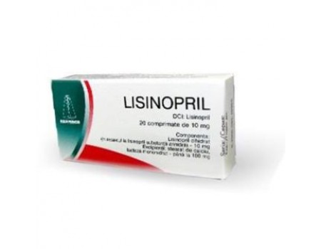 Lisinopril 10 mg. 30 tablets