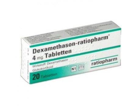 Dexamethason 4 mg. 20 tablets