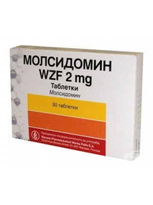 Molsidomine 2 mg. 30 tablets