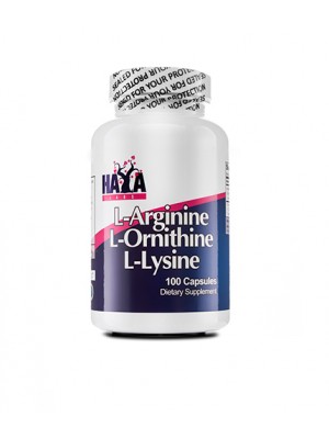 L - ARGININE L - ORNITHINE L - LYSINE 100 capsules