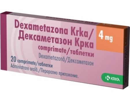 Dexametazona 4 mg. 20 tablets
