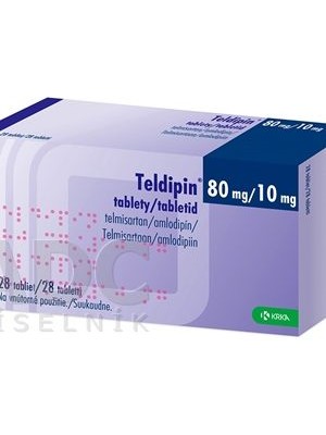 Teldipin 80 mg. / 10 mg. 28 tablets