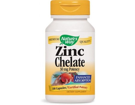 Zinc Chelate 30 mg. 100 capsules