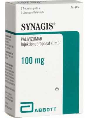 Synagis 100 mg./ml. 0.5 ml. 1 vial