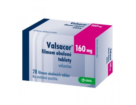 Valsacor 160 mg. 28 tablets