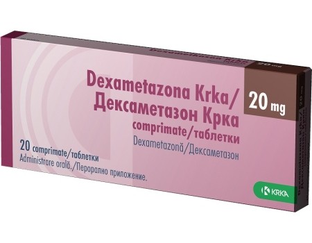 Dexametazona 8mg. 20 tablets