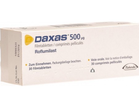 Daxas 500 mcg. 30 tablets