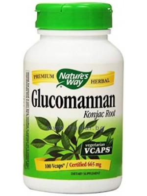 GLUCOMANNAN 665 mg. 100 capsules