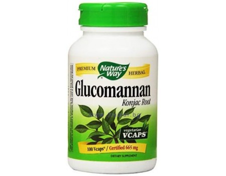 GLUCOMANNAN 665 mg. 100 capsules