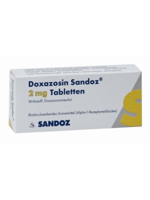 Doxazosin 2 mg. 30 tablets