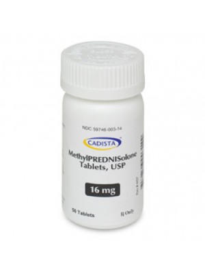 Methylprednisolone 16 mg. 20 tablets