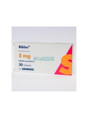 BIBLOC as 5 mg. 30 tablets