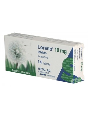 Lorano 10 mg. 14 tablets