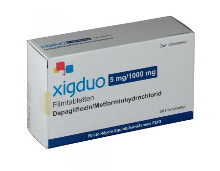 Xigduo 5 mg/1000 mg. 56 tablets