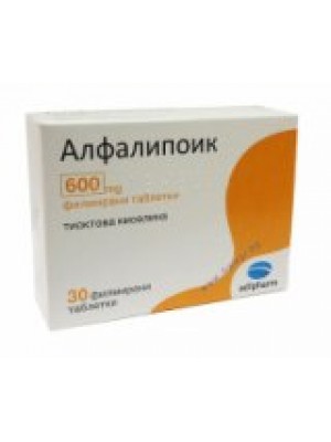 Alfalipoic 600 mg. 30 tablets