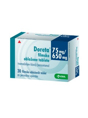 DORETA 75 mg. / 650 mg. 30 tablets