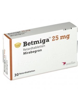 Betmiga 25 mg. 30 tablets 