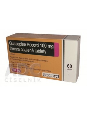 QUETIAPINE ACCORD 100 mg. 60 tablets