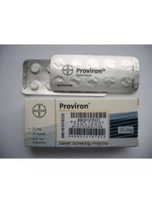 Proviron-mesterolone, 25mg. 20 tablets
