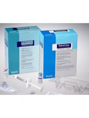 Enbrel solution for injection 25 mg. 4 vials