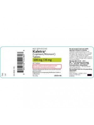 Kaletra. 100 mg. / 25 mg. 60 tablets