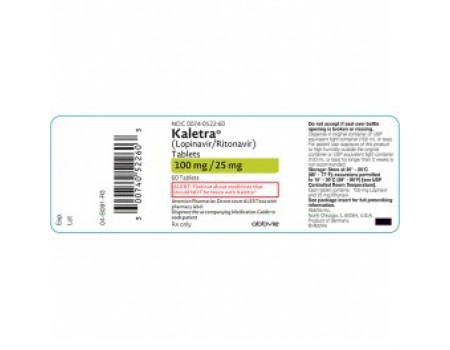 Kaletra. 100 mg. / 25 mg. 60 tablets