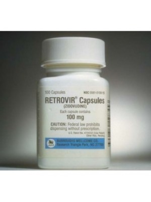Retrovir. 100 mg. 100 capsules
