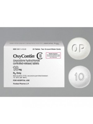 Oxycontin.10 mg. 50 tablets