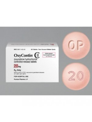 Oxycontin. 20 mg. 50 tablets