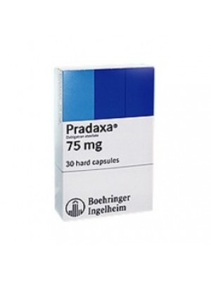 PRADAXA. 75 mg. 10 capsules