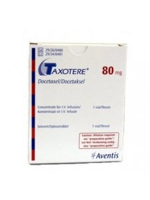 TAXOTERE. 80 mg. / 4 ml.1 vials