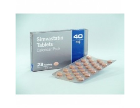 SIMVASTATIN. 40 mg. 28 tablets