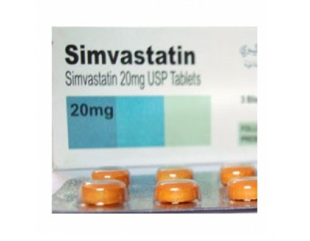 SIMVASTATIN. 20 mg. 28 tablets