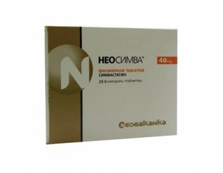 NEOSIMVA. 40 mg. 28 tablets