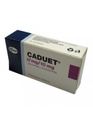 CADUET / 10 mg. 28 tablets