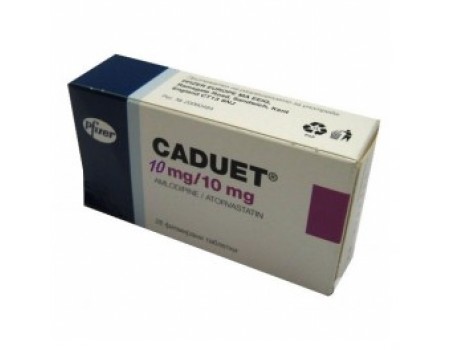CADUET / 10 mg. 28 tablets