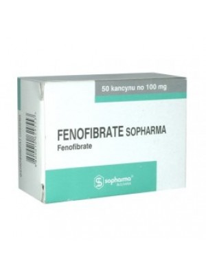 Fenofibrate. 100 mg. 50 capsules