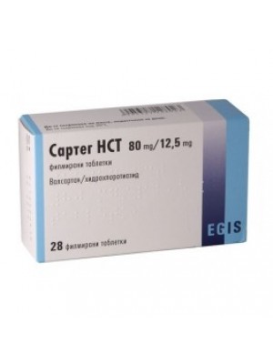 SARTEG HCT. 80 mg. / 12.5 mg. 28 tablets