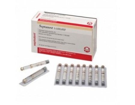 SEPTANEST adrenaline solution 68 mg. / 17 mcg. 50 pieces