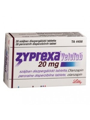 Zyprexa VELOTAB. dispersible table. 20 mg. 28 tablets