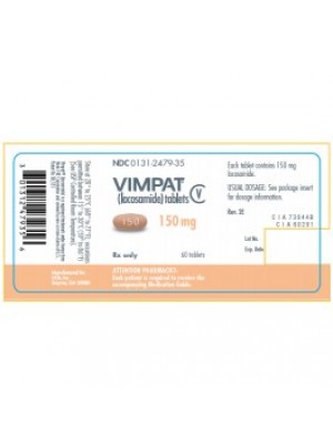 VIMPAT. 150 mg. 56. tablets